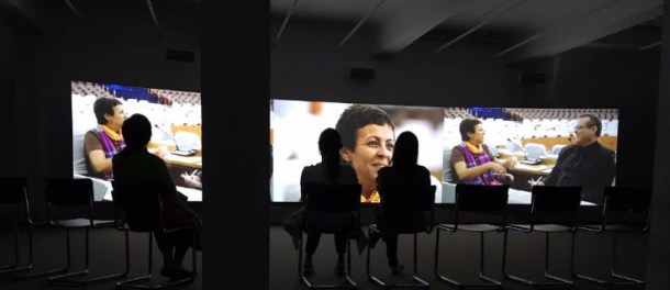 Aligned Movement meeting was held. Naeem Mohaiemen, Two Metings and a Funeral (2017).